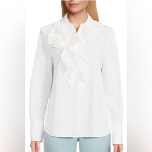 Ungaro White Ruffle Blouse
